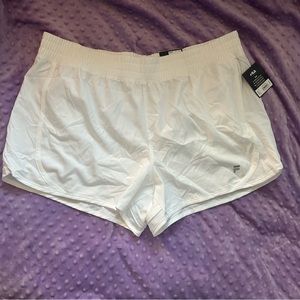 White Fila Athletic Shorts w/ Liner (NWT)